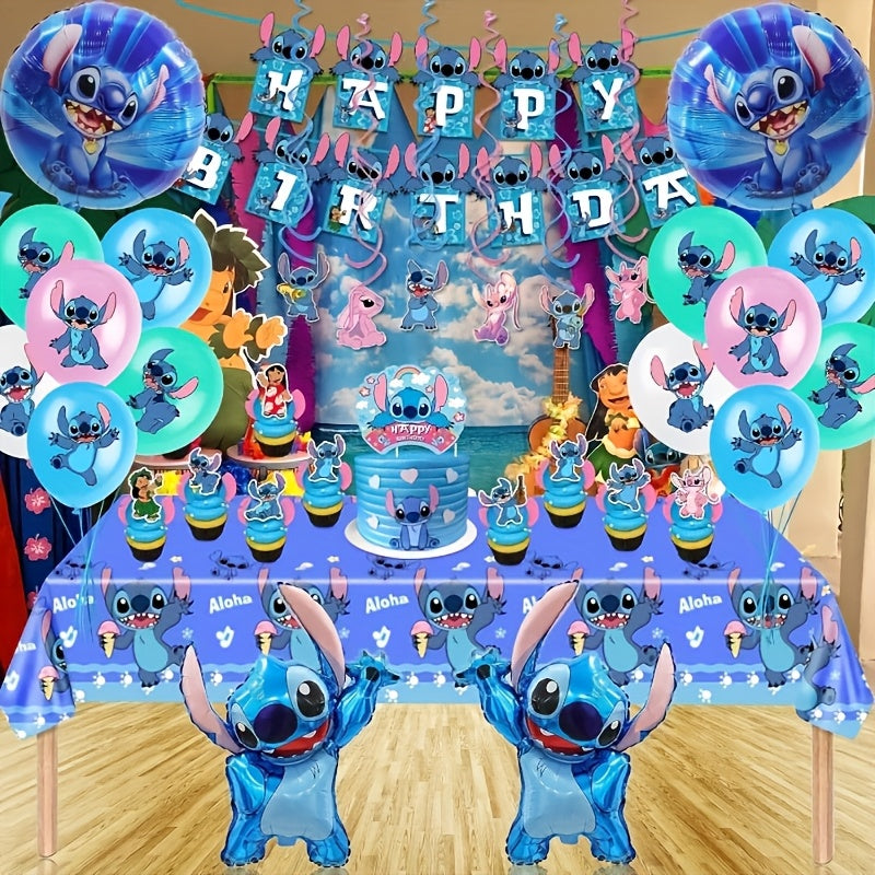 🎈ערכת קישוט 103 חלקים – מסיבת סטיץ' קסומה 🎈