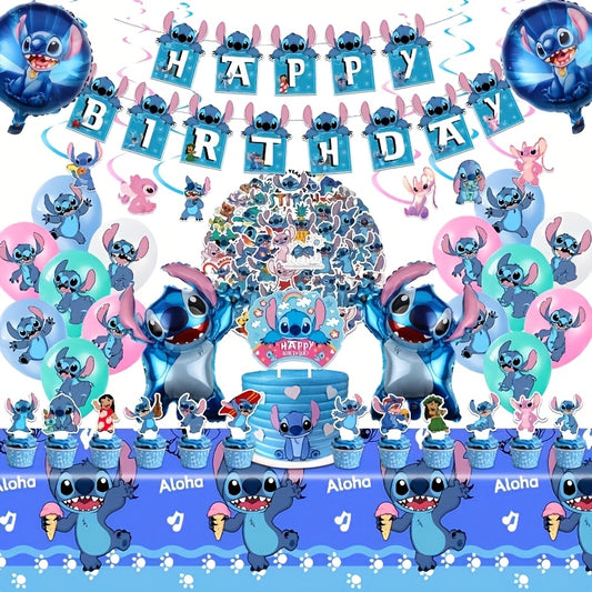 🎈ערכת קישוט 103 חלקים – מסיבת סטיץ' קסומה 🎈